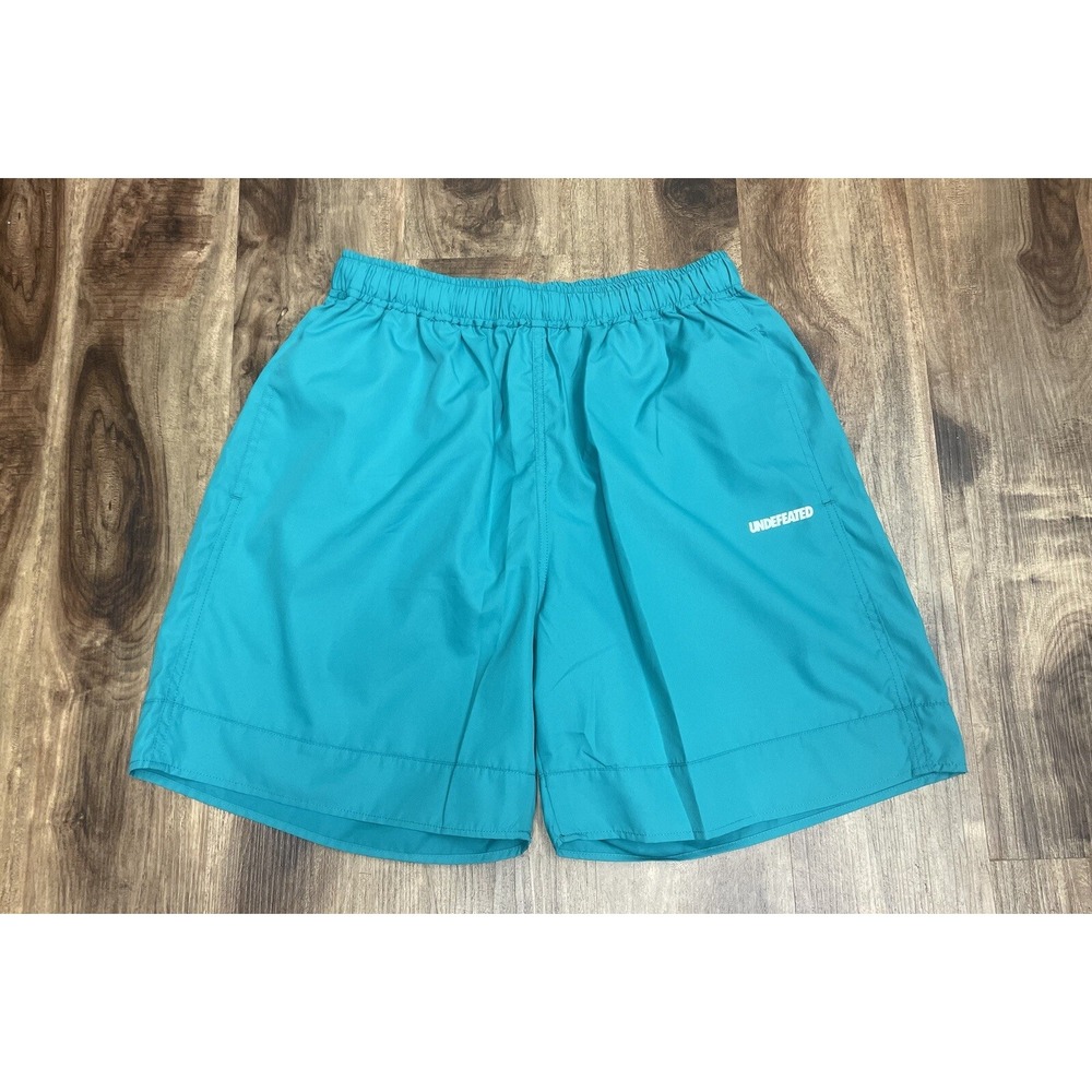 Undefeated Mens Green Small Swim Shorts Swimming Trunks 26.5x6